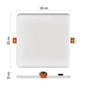 Preview: Emos LED Panel Vixxo 19W neutralweiss 4000K IP65 Weiß Aluminium 18,5x18,5cm ZV2152