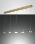 Preview: Fabas Luce LED Pendelleuchte Dunk 2000x80mm 40W Warmweiß Messing dimmbar