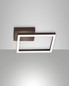 Preview: Fabas Luce LED Wandleuchte Bard 22W dimmbar Smartluce 3000K warmweiss Corten Metall 30x30cm
