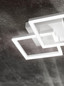 Preview: Fabas Luce LED Wandleuchte Bard 39W dimmbar Smartluce 3000K warmweiss Weiß Alu 45x45cm