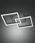 Preview: Fabas Luce LED Wand-/Deckenleuchte Bard 110x450mm 39W Warmweiß Anthrazit dimmbar