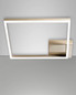 Preview: Fabas Luce LED Deckenleuchte Bard 39W dimmbar Smartluce 3000K warmweiss Gold edelmatt Alu 45x45cm