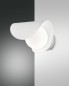 Preview: Fabas Luce LED Wandleuchte Adria 180x160mm 6W Warmweiß Weiß