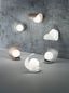 Preview: Fabas Luce LED Wandleuchte Adria 180x160mm 6W Warmweiß Weiß