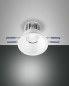 Preview: Fabas Luce LED Einbauspot Set Sigma Ø82/70mm 7W Warmweiß Weiß