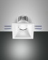 Preview: Fabas Luce LED Einbauspot Set Sigma Ø70mm 7W Warmweiß Weiß