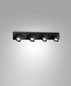 Preview: Fabas Luce Deckenstrahler Modo GU10 4-flammig Schwarz Alu-Druckguss 95x9cm