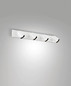 Preview: Fabas Luce Deckenstrahler Modo GU10 4-flammig Weiß Alu-Druckguss 65x9cm