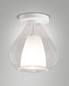 Preview: Fabas Luce Deckenleuchte Lila E27 Transparent Metall Glas Ø20cm