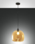 Preview: Fabas Luce Pendelleuchte Maia E27 Ø310mm Bernstein
