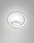 Preview: Fabas Luce LED Wandleuchte Giotto 18W dimmbar Smartluce 3000K warmweiss Weiß Metall Ø30cm