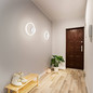 Preview: Fabas Luce LED Wandleuchte Giotto 18W dimmbar Smartluce 3000K warmweiss Weiß Metall Ø30cm