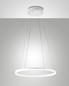 Preview: Fabas Luce LED Pendelleuchte Giotto 36W dimmbar Smartluce IP40 3000K warmweiss Weiß Metall Ø60cm