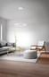 Preview: Fabas Luce LED Pendelleuchte Giotto 36W dimmbar Smartluce IP40 3000K warmweiss Weiß Metall Ø60cm