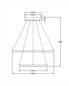Preview: Fabas Luce LED Pendelleuchte Giotto 52W dimmbar Smartluce IP40 3000K warmweiss Schwarz Metall Ø60cm