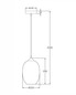 Preview: Fabas Luce Pendelleuchte Infinity E27 Smartluce Grau transparent Metall Glas Ø20cm
