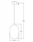 Preview: Fabas Luce Pendelleuchte Infinity E27 Smartluce Grau transparent Metall Glas Ø25cm