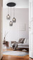 Preview: Fabas Luce Pendelleuchte Infinity E27 3-flammig Smartluce Grau transparent Metall Glas Ø58cm