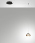 Preview: Fabas Luce LED Pendelleuchte Arabella 8W dimmbar Smartluce 3000K warmweiss Amber Metall Glas Ø20cm