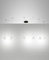 Preview: Fabas Luce LED Pendelleuchte Arabella 48W dimmbar Smartluce 3000K warmweiss Weiß Metall Glas