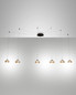 Preview: Fabas Luce LED Pendelleuchte Arabella 48W dimmbar Smartluce 3000K warmweiss Amber Metall Glas