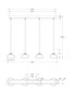 Preview: Fabas Luce LED Pendelleuchte Arabella 32W dimmbar Smartluce 3000K warmweiss Amber Metall Glas Ø14cm