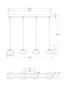Preview: Fabas Luce LED Pendelleuchte Arabella 32W dimmbar Smartluce 3000K warmweiss Grau transparent Metall Glas Ø14cm