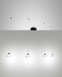 Preview: Fabas Luce LED Pendelleuchte Arabella 32W dimmbar Smartluce 3000K warmweiss Weiß Metall Glas