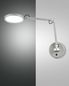 Preview: Fabas Luce LED Wandleuchte Regina 640x450mm 9W steuerbare Lichtfarbe Aluminium dimmbar