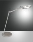 Preview: Fabas Luce LED Tischleuchte Regina 800x400mm 9W steuerbare Lichtfarbe Aluminium dimmbar