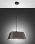 Preview: Fabas Luce Pendelleuchte Allegra E27 2000x350mm Schwarz, made in Italy