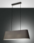 Preview: Fabas Luce Pendelleuchte Allegra E27 2000x230mm Schwarz, made in Italy