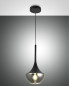 Preview: Fabas Luce Pendelleuchte Apollo E27 Ø200mm Schwarz