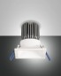 Preview: Fabas Luce LED Spot Crio square 100x82mm 11W Neutralweiß Weiß dimmbar