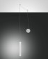 Preview: Fabas Luce LED Pendelleuchte Prado Ø37mm 6,5W Weiß dimmbar, Kabelanschluss aus der Wand möglich