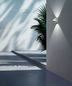 Preview: Fabas Luce LED Außen-Wandleuchte Remy 120x120mm 12W Warmweiß IP65 Weiß