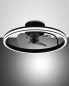 Preview: Fabas Luce LED Deckenleuchte mit Ventilator Relais Ø500mm 40W steuerbare Lichtfarbe Schwarz