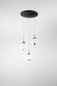 Preview: Fabas Luce Ariel LED Pendelleuchte 21W dimmbar steuerbare Lichtfarbe Transparent/gemischt 3770-47-373