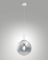 Preview: Fabas Luce Pendelleuchte Anja E27 Farbverlauf chrom Metall Glas