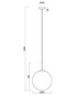 Preview: Fabas Luce Pendelleuchte Anja E27 Farbverlauf chrom Metall Glas