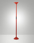 Preview: Fabas Luce LED Stehleuchte Tratto 50W dimmbar 2700/3200/4000K CCT warm-/neutralweiss Rot Metall 176cm