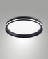 Preview: Fabas Luce LED Deckenleuchte Isy 42W dimmbar 2700/3200/4000K CCT warm-/neutralweiss Schwarz Metall Ø35cm