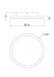 Preview: Fabas Luce LED Deckenleuchte Isy 42W dimmbar 2700/3200/4000K CCT warm-/neutralweiss Weiß Metall Ø35cm