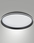 Preview: Fabas Luce LED Deckenleuchte Isy 64W dimmbar 2700/3200/4000K CCT warm-/neutralweiss Schwarz Metall Ø55cm