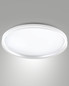 Preview: Fabas Luce LED Deckenleuchte Isy 64W dimmbar 2700/3200/4000K CCT warm-/neutralweiss Weiß Metall Ø55cm