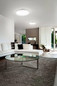 Preview: Fabas Luce LED Deckenleuchte Isy 64W dimmbar 2700/3200/4000K CCT warm-/neutralweiss Weiß Metall Ø55cm