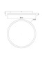 Preview: Fabas Luce LED Deckenleuchte Isy 64W dimmbar 2700/3200/4000K CCT warm-/neutralweiss Weiß Metall Ø55cm