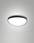 Preview: Fabas Luce LED Deckenleuchte Quirk 38W dimmbar 2700/3200/4000K CCT warm-/neutralweiss Schwarz Metall Ø42cm