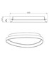 Preview: Fabas Luce LED Deckenleuchte Quirk 38W dimmbar 2700/3200/4000K CCT warm-/neutralweiss Messing satiniert Metall Ø42cm