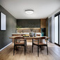 Preview: Fabas Luce LED Deckenleuchte Quirk 56W dimmbar 2700/3200/4000K CCT warm-/neutralweiss Schwarz Metall Ø60cm